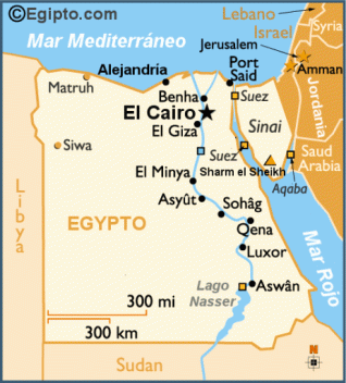 Mapa Bajo Egipto